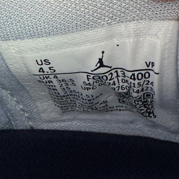 Size 4.5 Nike Air Jordan XXXIV 39 Georgetown Half Blue‎ Midnight Navy FQ0213-400